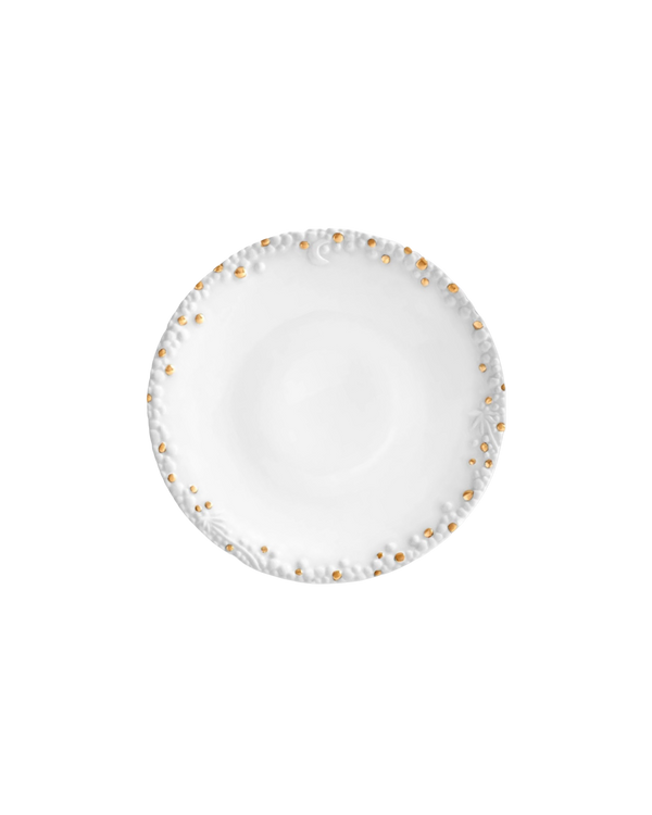 Matcha Salad + Dessert Plate | White + Gold