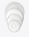 Matcha Desert Charger Plate | White + Gold