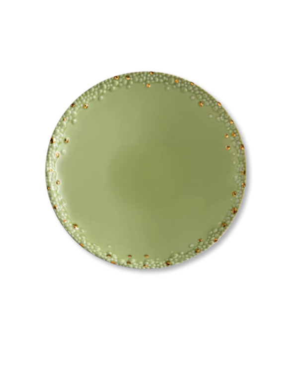 Matcha Soup Bowl | Green + Gold