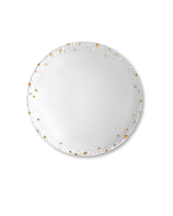 Matcha Soup Bowl | White + Gold
