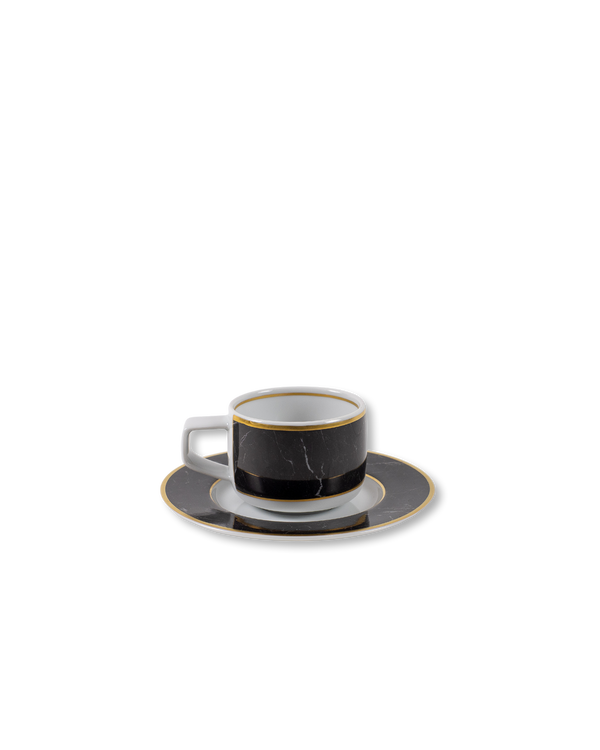 Modern Marble Espresso Cup + Saucer