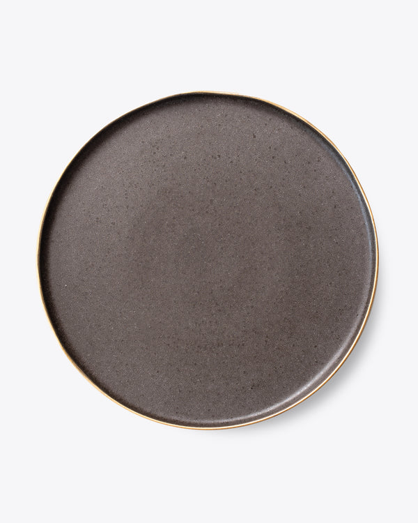 Stone of Gold Charger Plate | Rent | Black