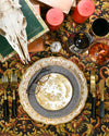 Peacock Bread + Butter Plate | Rent | Gold