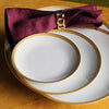Soie Dinner Plate | Rent | Gold