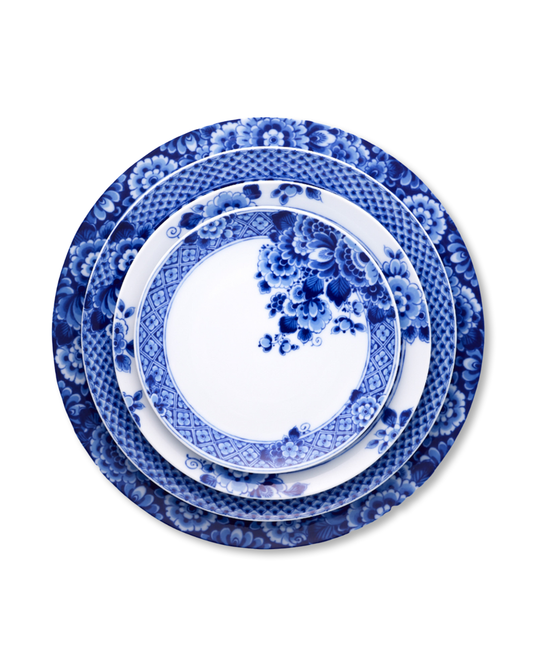 Blue and White Fine Porcelain Dinnerware Set Available for Rent Wedding Registry and Purchase