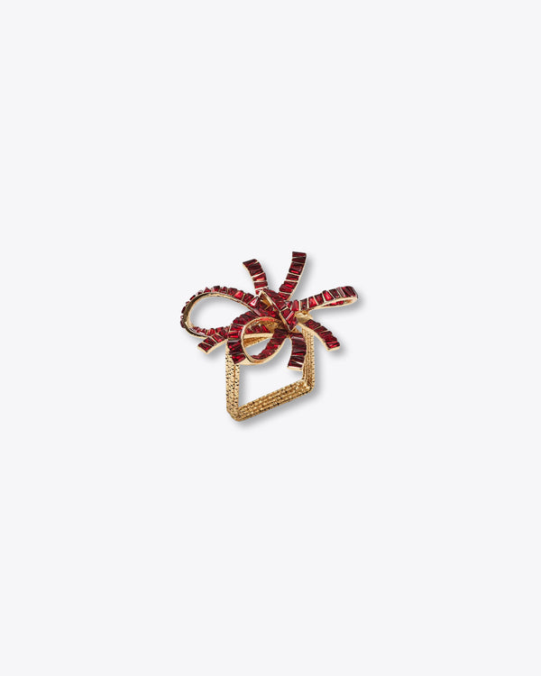 Bow Napkin Ring Set 4pc