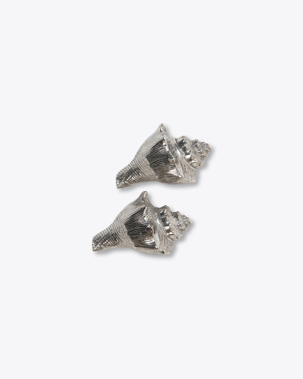 Conch Salt + Pepper Shaker | Silver | Rent