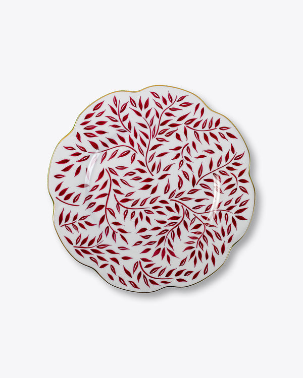 Olive Dinner Plate | Burgundy
