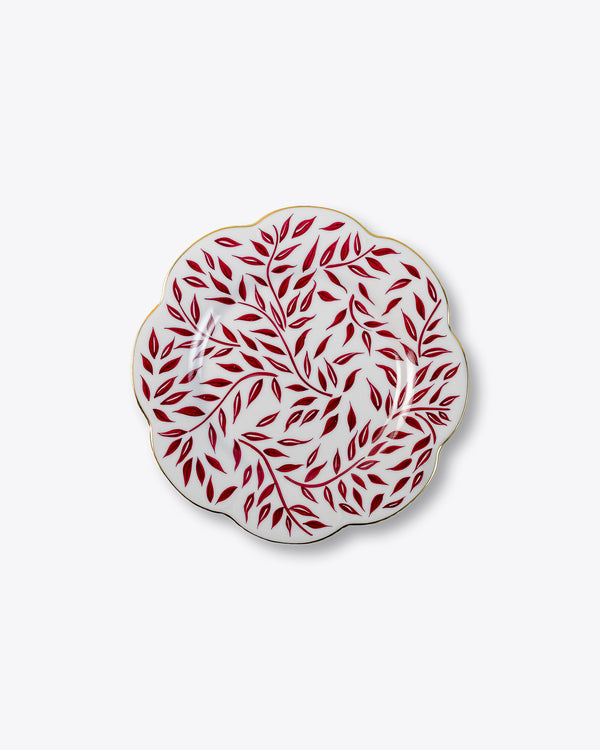 Olive Salad + Dessert Plate | Burgundy