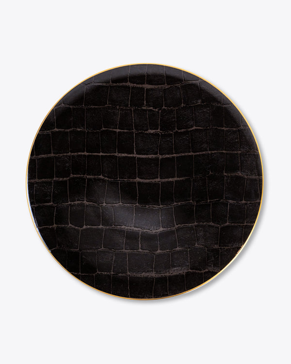 Croc Bijoux Charger Plate | Rent | Black