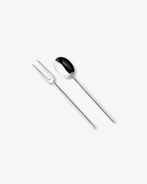 Domo Serving Set | Rent | Matte Silver