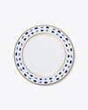Flecks Dinner Plate | Rent | Blue