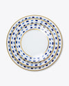 Flecks Dinner Plate | Rent | Blue