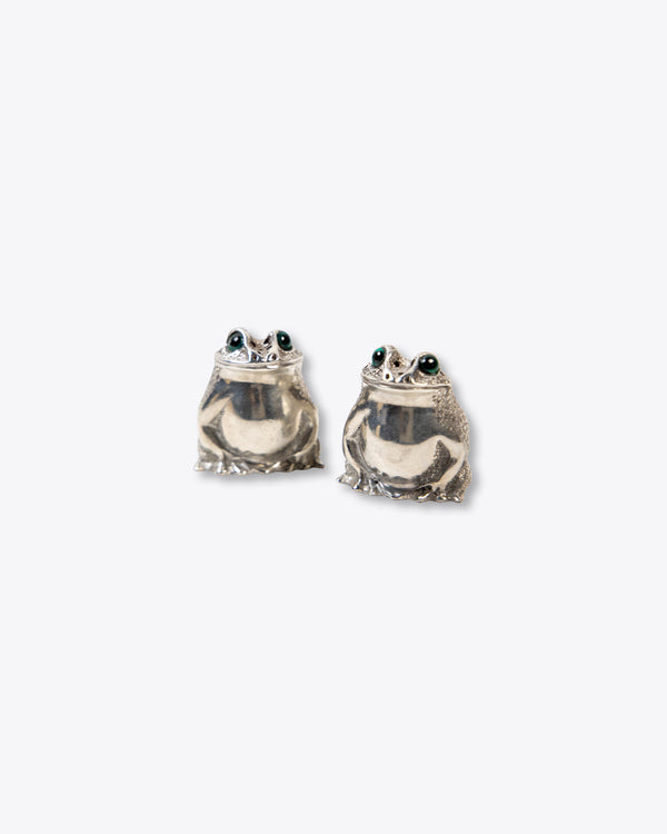 Frog and Toad Salt + Pepper Shaker | Silver | Rent
