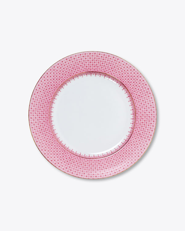 Lace Dinner Plate | Rent | Pink