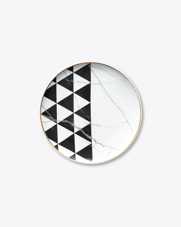 Modern Marble Salad + Dessert Plate