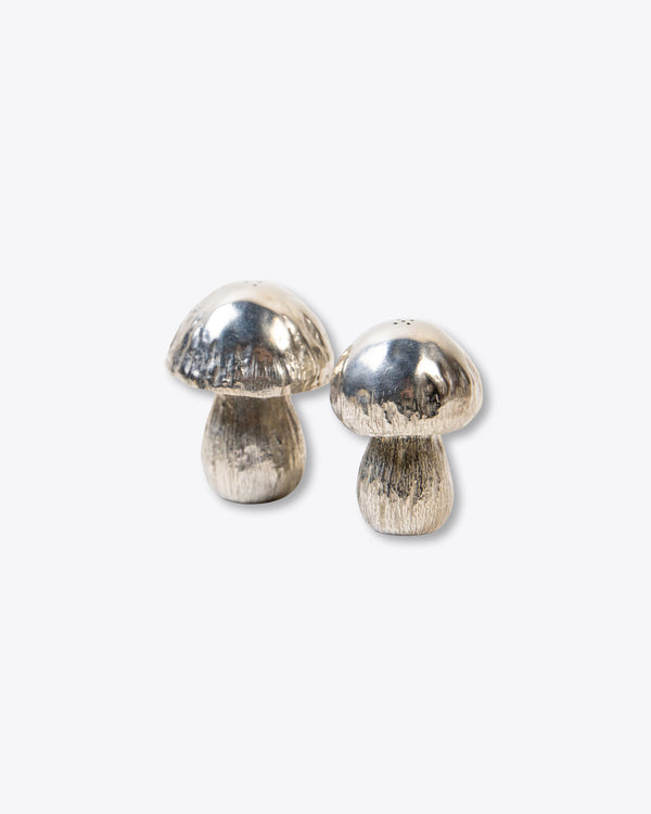 Mushroom Salt + Pepper Shaker | Silver | Rent