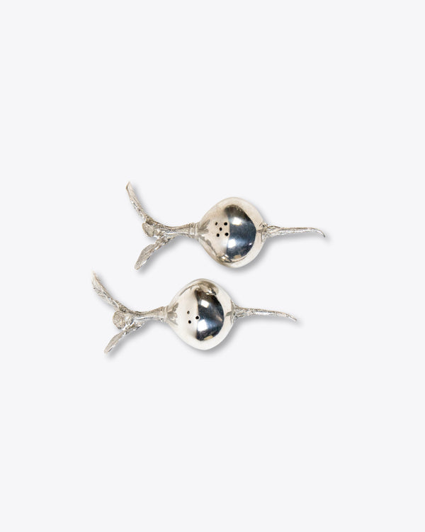 Radish Salt + Pepper Shaker | Silver | Rent
