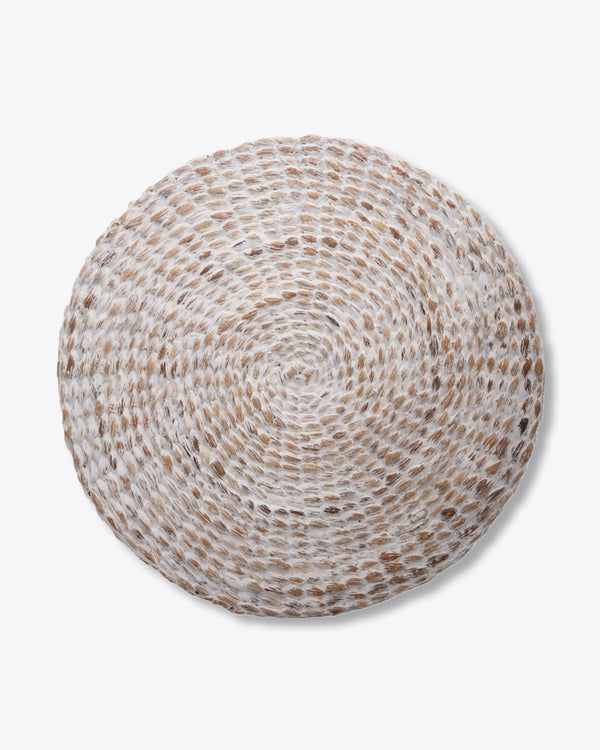 Rattan Charger Plate | Rent | White Washed