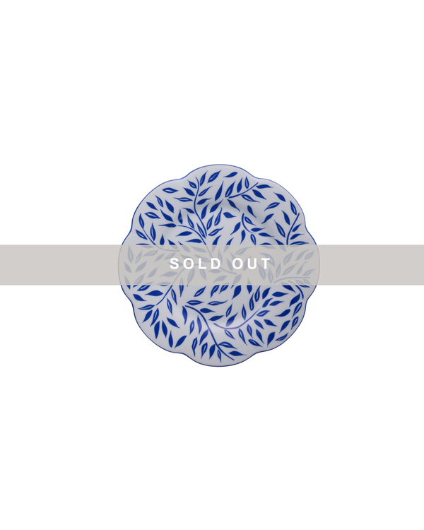 Olive Salad + Dessert Plate | Blue