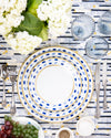 Flecks Dinner Plate | Rent | Blue