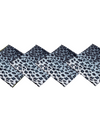 Linen Sateen Napkin, Set of Four | Blue Leopard