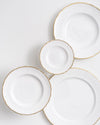The Downton Salad + Dessert Plate | Gold