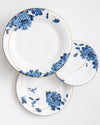 Blue Dahlia Dinner Plate | Rent