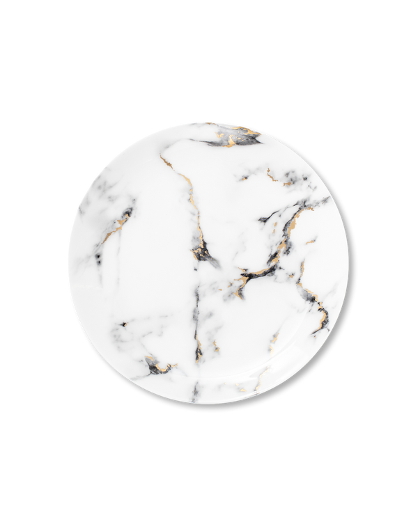 24K Marble Dinner Plate