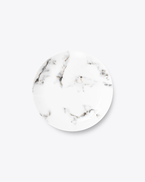 24K Marble Salad + Dessert Plate | Rent