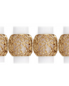 Lorel Gold Napkin Ring, Set of Four