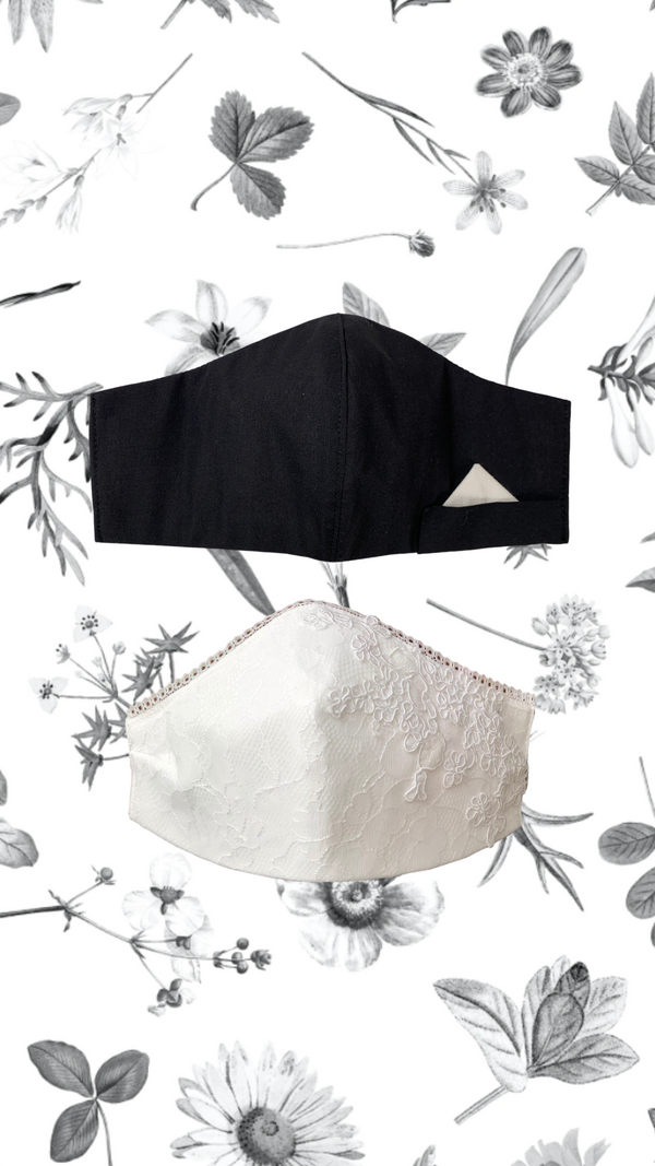 Mr + Mrs Classic Facemask | Black