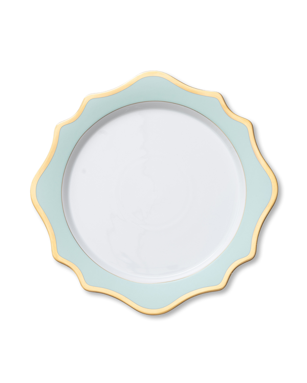 Anna's Palette Charger Plate | Aqua Green