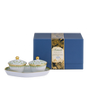 Lace Votives with Tray | Apple Green