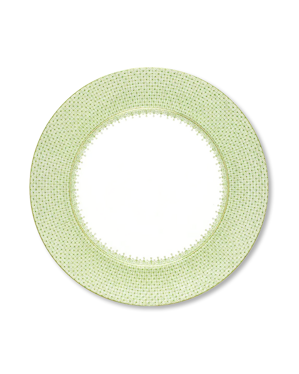 Lace Charger Plate | Apple Green