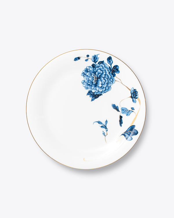 Blue Dahlia Dinner Plate | Rent