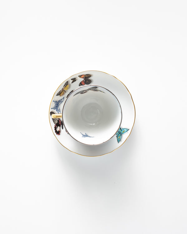 Butterfly Teacup + Saucer Set | Rent