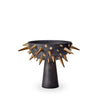 Celestial Small Bowl on Stand | Black + Gold