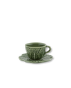 Cabbage Coffee Cup + Saucer | Green