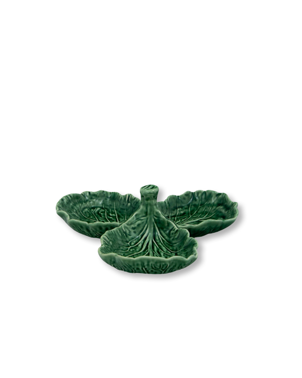 Cabbage Leaf Olive Dish | Green