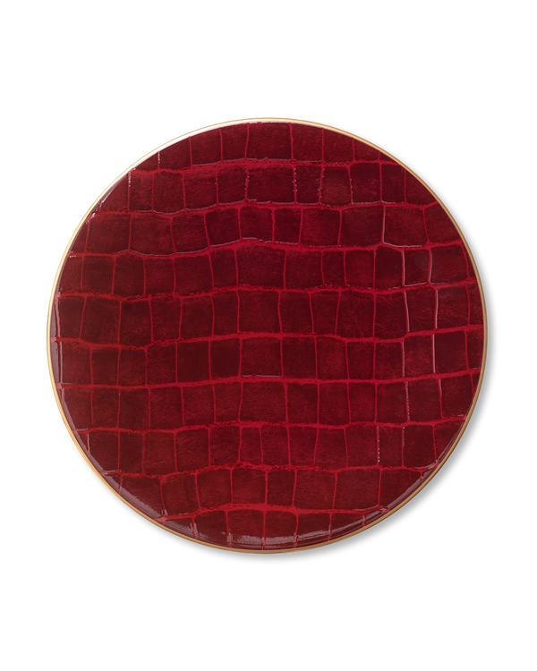 Croc Bijoux Charger Plate | Ruby