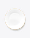 Croc Bijoux Dinner Plate | Rent | White