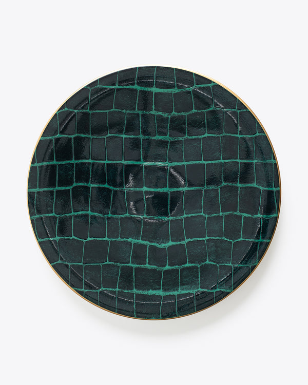 Croc Bijoux Charger Plate | Rent | Emerald