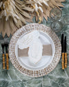 Soie Dinner Plate | White