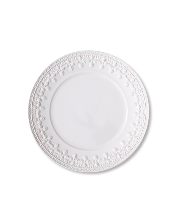 Fleur Dinner Plate | White