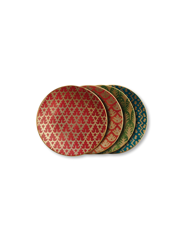 Fortuny Assorted Canapé Plates, Set of Four