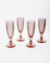 Frost Flute Set 4pc | Blush