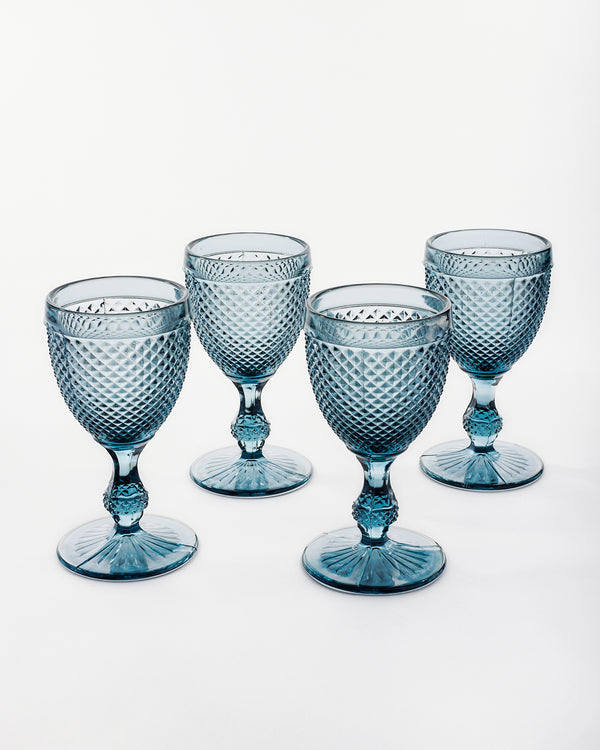 Frost Water Goblet Set 4pc | Smoke