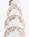 Ivy Bread + Butter Plate Set 4pc | Gold