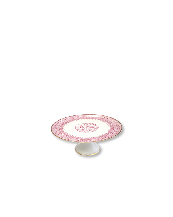 Lace Small Cake Stand | Pink
